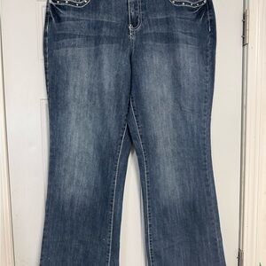Earl Jeans Dark Blue Flare Leg Denim